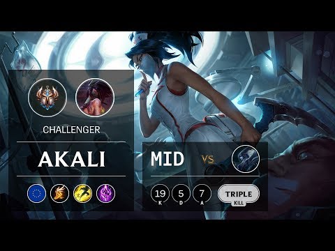 Akali Mid vs Lissandra - EUW Challenger Patch 9.21