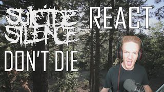 Suicide Silence - Don&#39;t Die (Official Lyric Video) REACT!