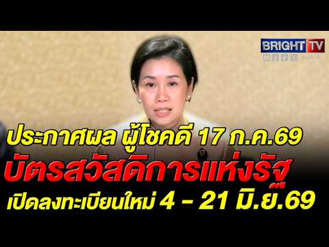 ครม. เคาะเปิดลงทะเบียนบัตรสวัสดิการแห่งรัฐรอบใหม่ 4-21 มิ.ย. นี้ ดีเดย์เริ่มใช้สิทธิ์ 1 ส.ค. 2569