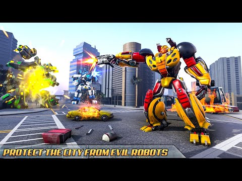 Flying Taxi Robot Transform 3D | Walkthrough a Game