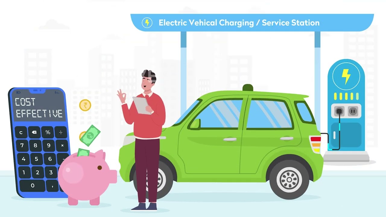 ⚡ Driving the Future | Electric Vehicle Innovation in 2D Animation 🚗🔋