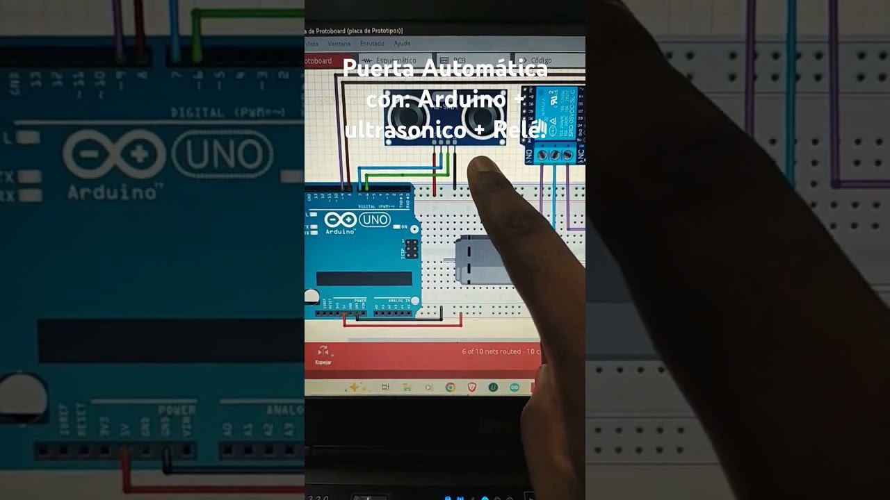 Puerta Automática con: Arduino, Sensor ultrasónico y Relé.