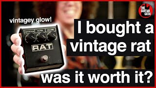 Video thumbnail for 1987 ProCo Rat 2 - Is the vintage pedal hype real? by TheGuitarGeek