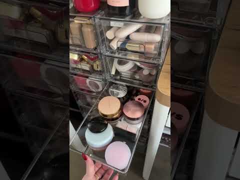 A long overdue tour of my vanity and makeup storage #makeup #vanity #storage #nyc