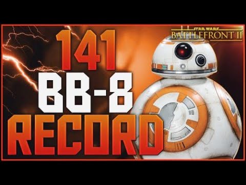 Battlefront-2 141 BB-8 World Record Killstreak/Gameplay (On Endor)