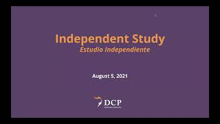What is Independent Study Program / Que es el Programa de Estudio Independiente