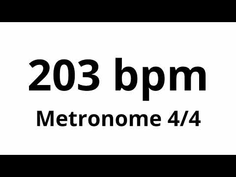 203 bpm tempo ' metronome ' 4/4