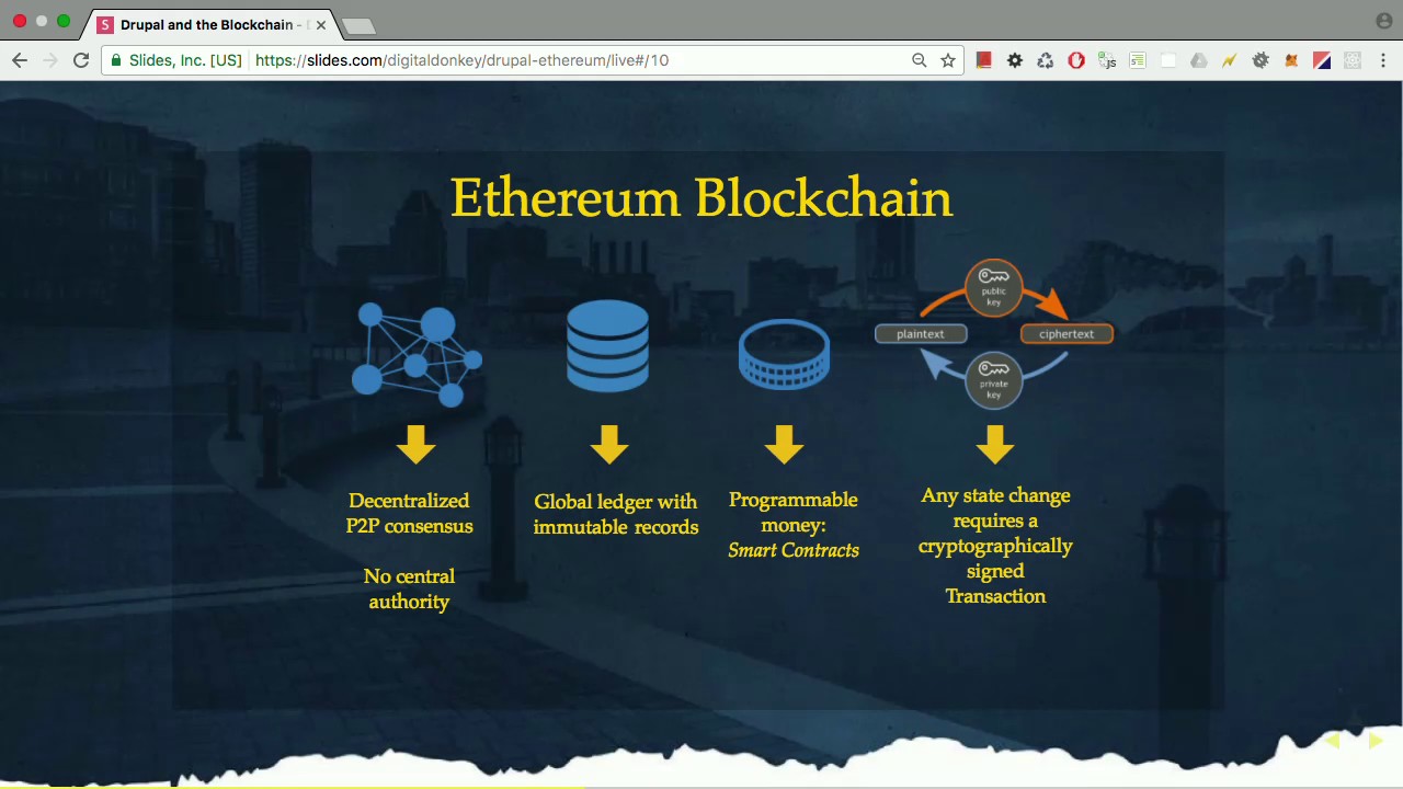 DrupalCon Baltimore 2017: Drupal and the Ethereum Blockchain
