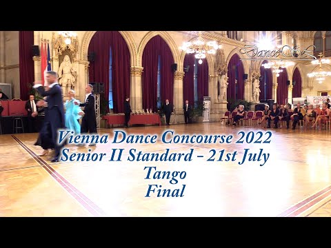Vienna Dance Concourse 2022 - Senior II Standard Tango WDSF - Final - 21 July 2022