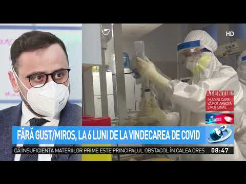 Recuperarea post-COVID. Dr. Remus Mihalcea: Pacienții rămân și 6 luni fără miros