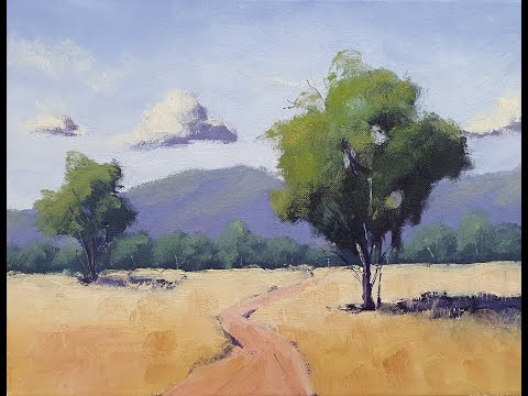 Learn To Paint TV E103 - Simple Landscape Painting For Beginners