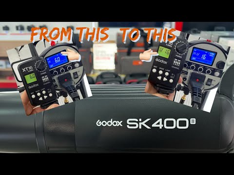 GODOX SK 400 II FLASH POWER HOW TO CHANGED