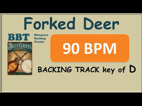 Forked Deer 90 bpm bluegrass backing track