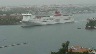 preview picture of video 'SUPERFAST BALEARES PRIMERA ESCALA EN MAHON'