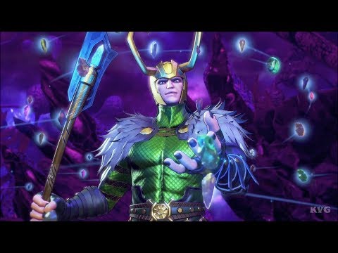 Marvel Ultimate Alliance 3: The Black Order - Loki - Boss Fight | Gameplay (HD) [1080p60FPS]
