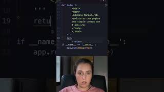 Hacer una pagina web simple con python y flask!