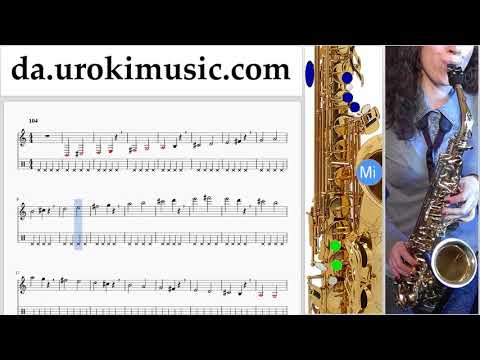 Lær At Spille Saxofon (Tenor) Shakira - Me Enamoré Lektioner Sange Del#1 um-i246