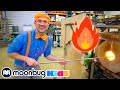 Blippi Visits A Glass Workshop Learn With Blippi For Kids Educational Videos For Toddlers