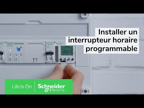 Comment installer un interrupteur horaire programmable ? | Schneider
