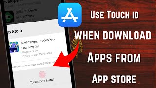 How to use fingerprint to download apps on iPhone | How to install apps with fingerprint 2024 / iPad