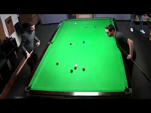 Maazouz Houcine  , Playing  some  snooker 99 Break Clearance