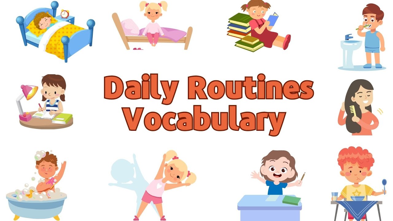 Lesson 2: Daily Routines vocabulary | Learn English  easily #englishvocabulary  #dailyroutine