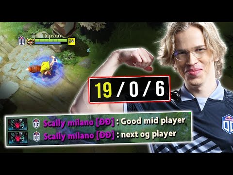 How Topson Tilts Enemies with his HOODWINK - 19 KILLS without DEATH! DOTA 2