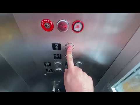 Glass Montgomery Kone hydraulic Northbound elevator @ Cypress Creek Tri-Rail Station