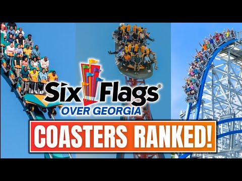 Every Six Flags Over Georgia Roller Coaster RANKED (Worst to Best!)
