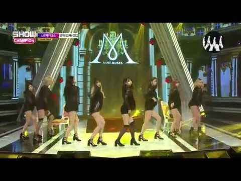9Muses Comeback Stage "Sleepless Night" Show Champion (12/2/2015)