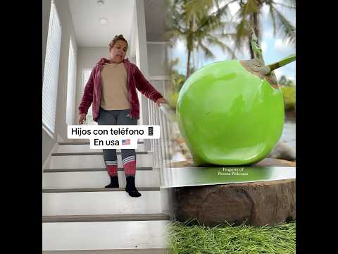 Hijos con telefono 📲en usa 🇺🇸 #couplecomedy #usalife #humorlatino