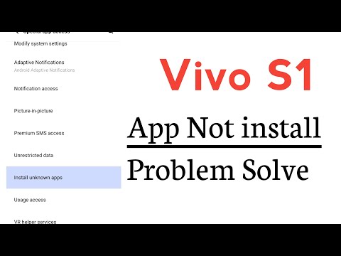Vivo S1 Application Not install Problem Solve