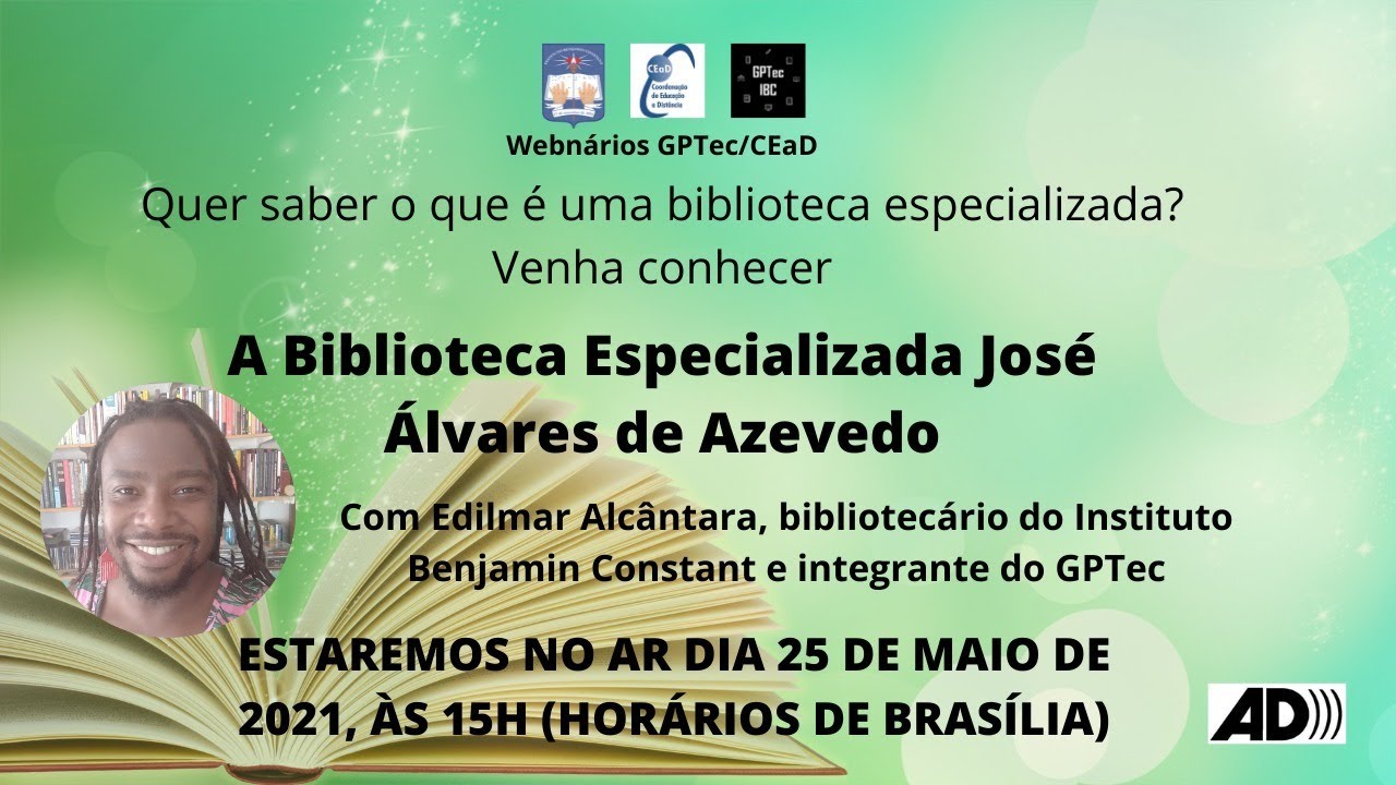 Webnário Biblioteca Especializada José Álvares de Azevedo