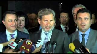 Skopje visit: Commissioner Johannes Hahn