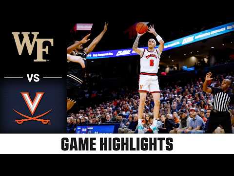 Wake Forest vs. Virginia Game Highlights | 2025-26 ACC Men's Basketball