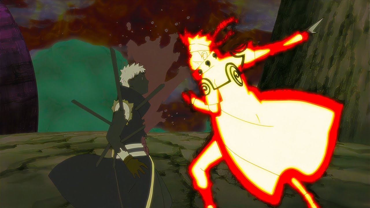 ミナトは16年前オビトと戦ったことに気付く。ミナトはオビトを倒す -ナルト疾風伝