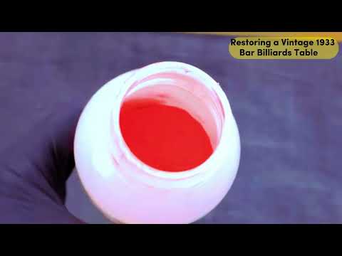 Restoring a Vintage 1933 Bar Billiards Table