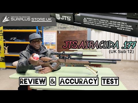 JTS AIRACUDA Max .177 (uk sub 12) Review & Accuracy Test.                     #sport #hobby #review