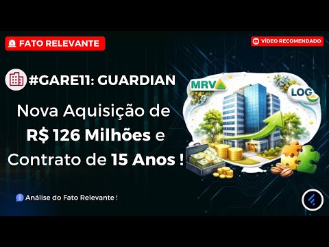 Thumbnail do vídeo: #GARE11: Investiu R$ 126 MILHÕES em Novo Imóvel de Lajes Corporativas em BH e contrato de 15 ANOS.