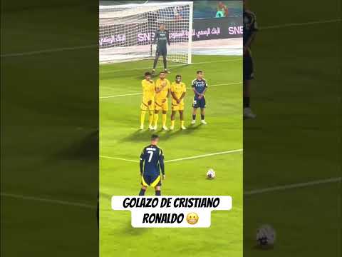 El primer tiro libre de CR7 en esta temporada y… 😬