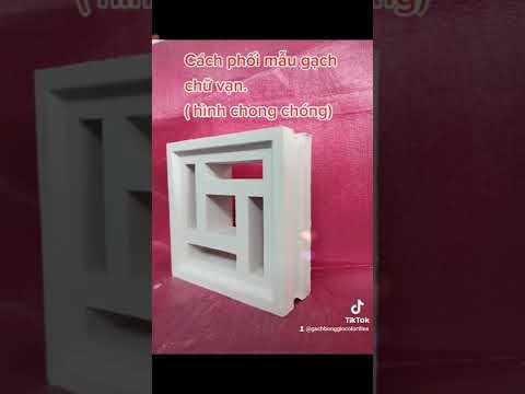phối cảnh cho mẫu bông gió hình chữ vạn