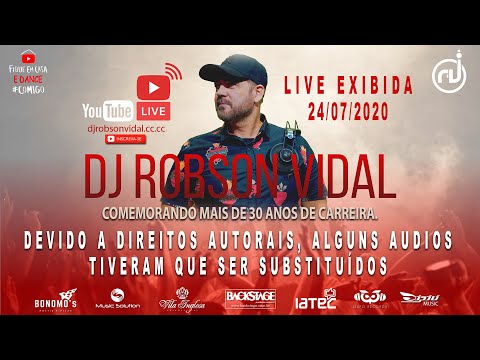 Live Robson Vidal 30 Anos de Sucesso. 24/07/2020