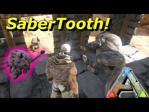 SABERTOOTH-Doedic--TAMING!!! Ark scorched eath S2 E3