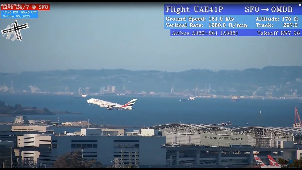 Live webcam view of SFO Airport Plane Spotting Cam