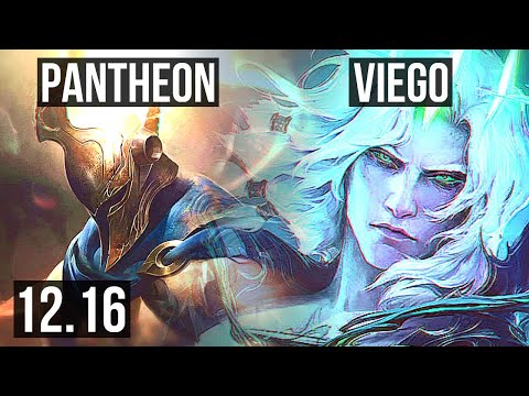 PANTHEON vs VIEGO (MID) | 8/0/4, 500+ games, Legendary, 800K mastery | EUW Master | 12.16