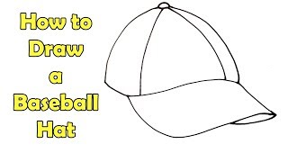 How to Draw a Baseball Hat - Very Easy - For kids