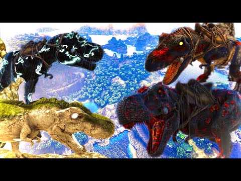 Ark Pugnacia Mod Showcase All 11 Rex Variants!