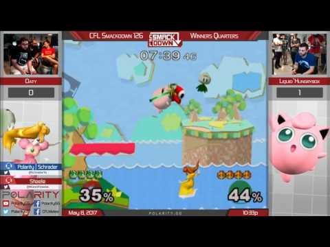CFL Smackdown 126 Melee - Oaty (Peach) vs Liquid`Hungrybox (Puff) - Winners Quarters