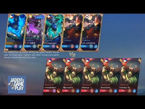 Thamuz vs Belerick! | Mirror Mode | MVP! | Mobile Legends | android gameplay