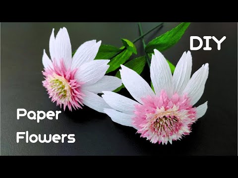 How to Make Echinacea Paper Flowers🌺23-10-09#DIYPaperflowercraft#Paperflowertutorial #homedecoration